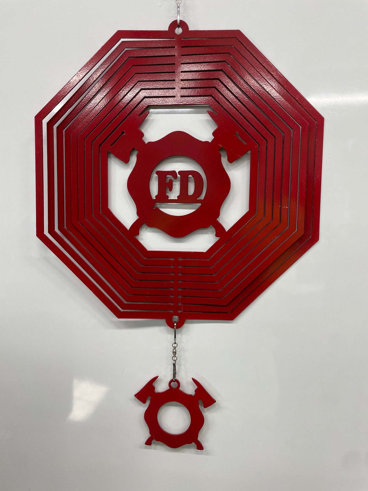 12 inch firefighter wind spinner