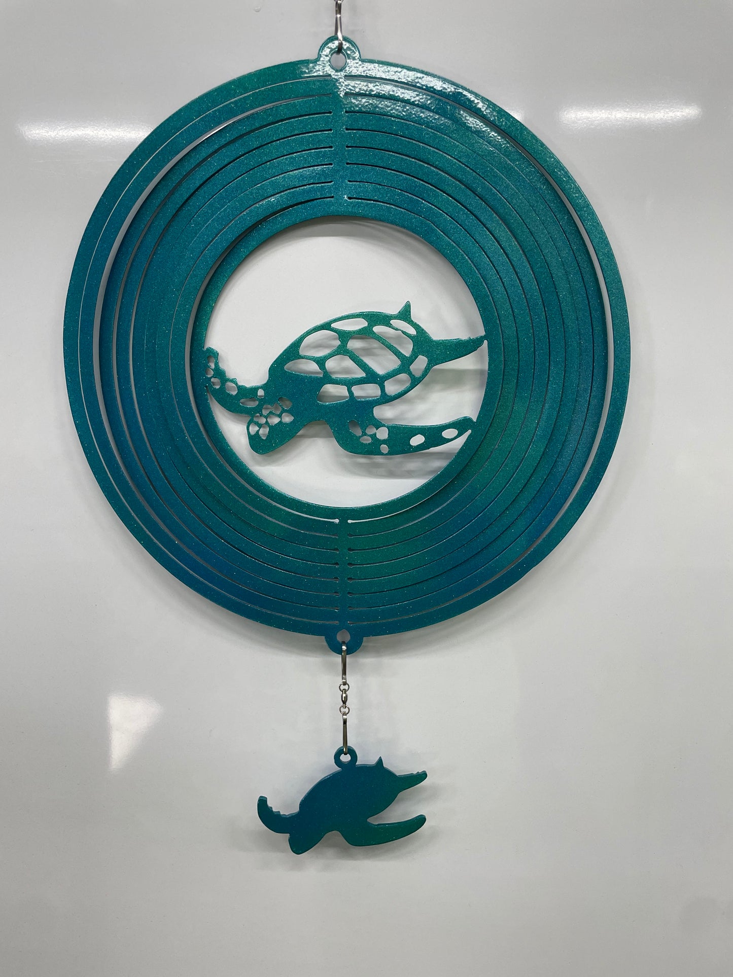 12 inch sea turtle wind spinner