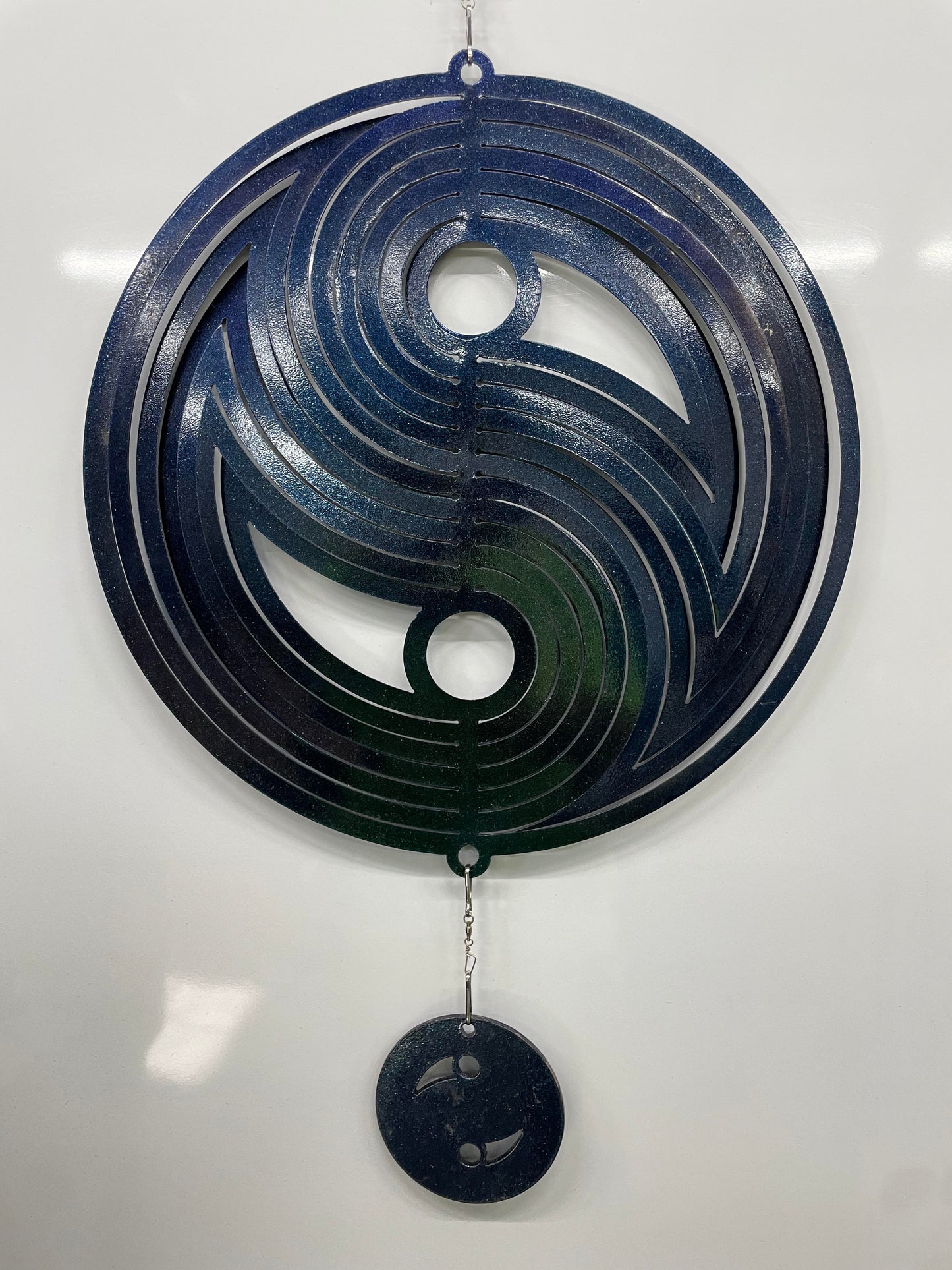 12 inch ying yang wind spinner